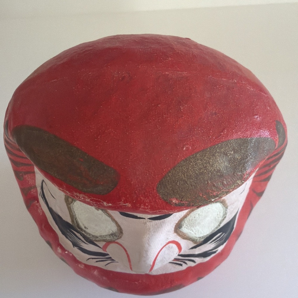 Japanese 6" H Red Daruma Doll Wish Making for Good Fortune Success Made in Japan - Picture 3 of 9